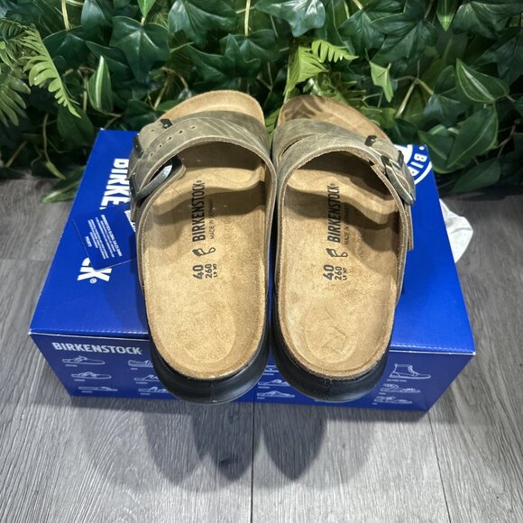 Birkenstock Arizona CT Sandals Size 40 Faded Khaki NEW L9 M7 main image 7